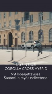 Koeaja täysin uusi Toyota Corolla Cross Hybrid nyt meillä. Saataville myös nelivetona!
